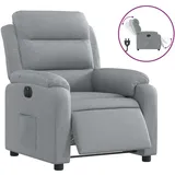 vidaXL Relaxsessel Elektrisch 148 x 79,5 x 0 cm Hellgrau mit Liegefunktion