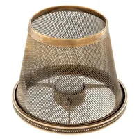 Casa Padrino Luxus Teelichthalter-Lampenschirm Vintage Messing Ø 16 x