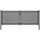 vidaXL Gartentor 400 x 125 cm Anthrazit