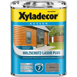 Xyladecor Holzschutz Lasur Plus Grau 4 l