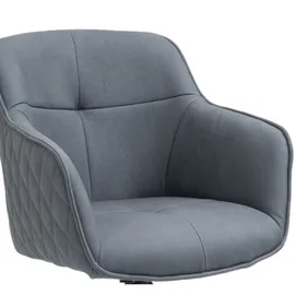 SAM Outillage Esszimmerstuhl Drehstuhl mit Armlehnen ocean schwarz Watson (2er Set)