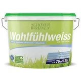 SCHÖNER WOHNEN FARBE Wand- und Deckenfarbe 237924, hoher Weißheitsgrad, Mineralisch, Lösemittelfrei weiß