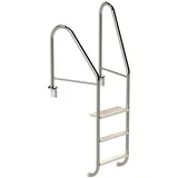 Eichenwald Poolleiter Modell 07 Marina Öffentlich Einbauhalterung Beckentiefe 1060mm 3 Stufen