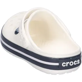 Crocs Crocband Clog Weiß/Marineblau, Größe 46, Weiß Marineblau, 29/30 EU