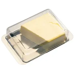 10x APS Kühlschrank-Butterdose Edelstahl