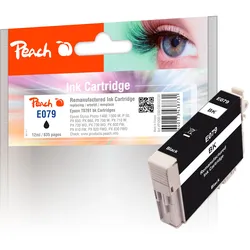 Peach Tintenpatrone schwarz kompatibel zu Epson T0791BK, C13T07914010