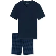 SCHIESSER Pyjama Schlafanzug Dunkelblau 54