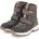 64203 224 2033 Schlupfstiefel Leder Textil Unisex in grün-Kombi Gr 28