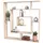 matkam Bücheregal 125 x 129 x 21 cm Sonoma Eiche