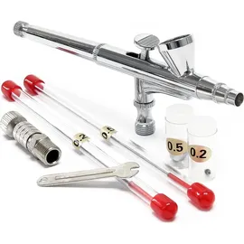 Wiltec Airbrush Pistole Typ 136T Silber 11,00mm x 55,00mm x 146,00mm