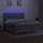 vidaXL Boxspringbett mit Matratze & LED Hellgrau 180x200 cm Stoff