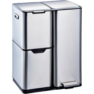 Hti-Living Mülltrennsystem 60 l Silber
