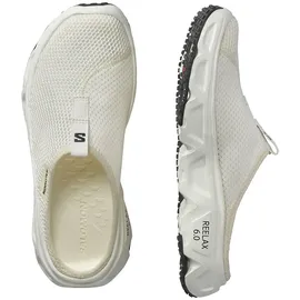 Salomon Reelax Slide 6.0 Slipper, Vanilla Ice Vanilla Ice Black, 45 1/3