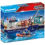 Playmobil City Action Großes Containerschiff mit Zollboot 70769
