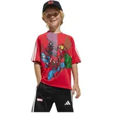 Adidas X Marvel Spider-man Kurzarm-T-Shirt Pure Ruby / White / Multicolor 92