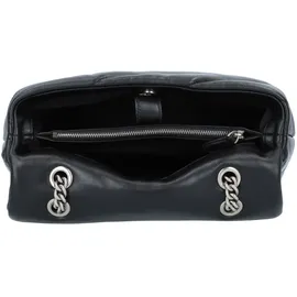 PINKO Love Puff Classic Umhängetasche Leder Grau/Black/Silver