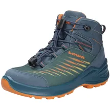 Lowa Zirrox II GTX Mid JR Wanderschuhe, Boots, Unisex, Textil, Petrol/Mango 29