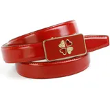 Anthoni Crown Damengürtel Leder rot 85