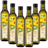 6x 500ml dm Bio Sonnenblumenöl, kaltgepresst reich an Vitamin E fruchtig, nussig