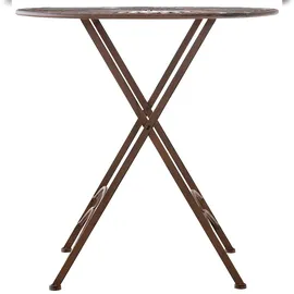 CLP Tegal Bistrotisch Ø 71 x 71 cm antik-braun