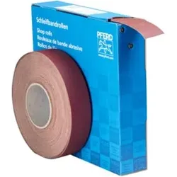 PFERD Korund Schleifbandrolle Gewebe SBR Breite 40mmxLänge 50m A150 für universelle Anwendung
