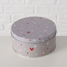 Boltze Dosen zur Aufbewahrung ANELLA Ø 14-20 cm 3-tlg. grau