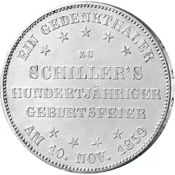 Silbertaler Frankfurt Schiller