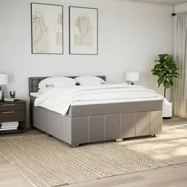 vidaXL Boxspringbett 180 x 200 cm Taupe