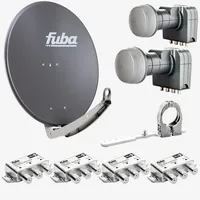 Fuba Sat Anlage 4 Teilnehmer - 2 Satelliten (z.B.