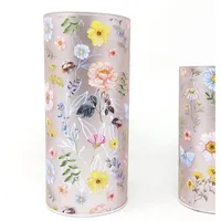 Formano Nachttischlampe Streublumen rosa