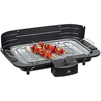 LENTZ Elektrischer 2200 Watt Tischgrill Tisch-Grill Elektrogrill (74332) - Schwarz
