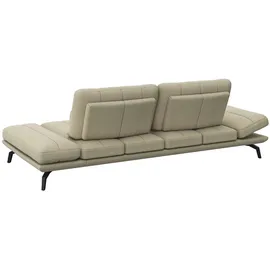 flexlux 3-Sitzer Tropea Funktionssofa, Designsofa, Relaxfunktion, TV-Couch, mit Armteilverstellung sowie Sitztiefenverstellung, Breite 252 cm beige|weiß