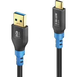 PureLink USB-C auf USB-A 0,5 m Blau