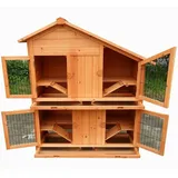 Melko Hasenstall Xxl Aufzucht 4 Boxen Holz Kleintierstall Hasenkäfig Freigehege