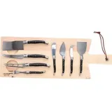 Laguiole Style de Vie Käsemesser-Set Premium Line, 8-teilig, mit Brett