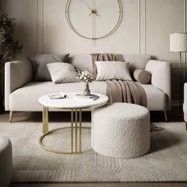 lookway LORI Beige Metall 70 x 49 cm