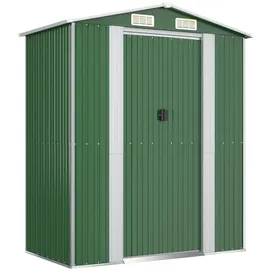 vidaXL Metallgerätehaus 1,92 x 1,08 x 2,23 m grün