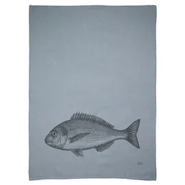17;30 Hamburg 17;30 HOME Geschirrtuch 100% Baumwolle, Fisch umweltfreundlich, grau-braun, 50x70 cm