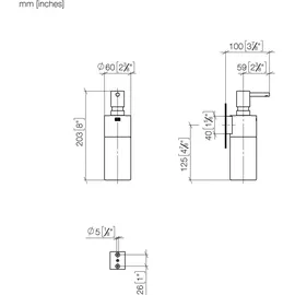 Dornbracht Spender Wandmodell Platin