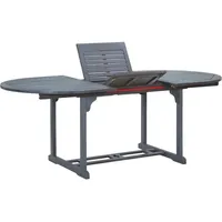 vidaXL Gartentisch 200 x 100 x 75 cm Grau