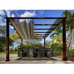 PARAGON OUTDOOR Pavillon »Florida«, quadratisch, BxT: 350 x 350 cm - braun