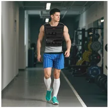 sportnow Gewichtsweste verstellbar 20 kg schwarz