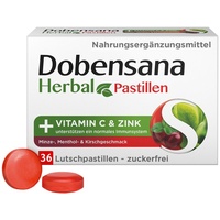 DOBENSANA Dobensana Herbal Kirschgeschm.vit.c & Zink Pastil.