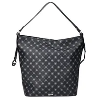 Rieker Damen Schultertasche Umhängetasche Allover Print H1450, Farbe:Schwarz - Schwarz