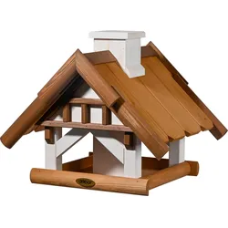 dobar großes Vogelhaus "Goldener Oktober" für Ständermontage, Vogelfutterhaus zum Aufstellen