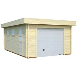 Palmako Garage Rasmus 19,0 m2 - 44 mm - mit Sektionaltor