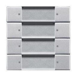 Busch-Jaeger Bedienelement ZigBee Light Link 4-fach, alusilber