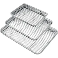 Wildone Backblech mit Gitter-Set 40,6 x 30,5 x 22,9 cm