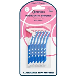 Öko Interdental Zahnbürste L Form Pla 0.40 Nordics 6 ST