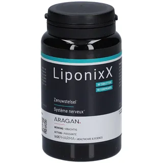 ixX Pharma LiponixX | Alfa-liponzuur & actieve vitamines B6 B12 | Zenuwstelsel & energie 90 St Tabletten